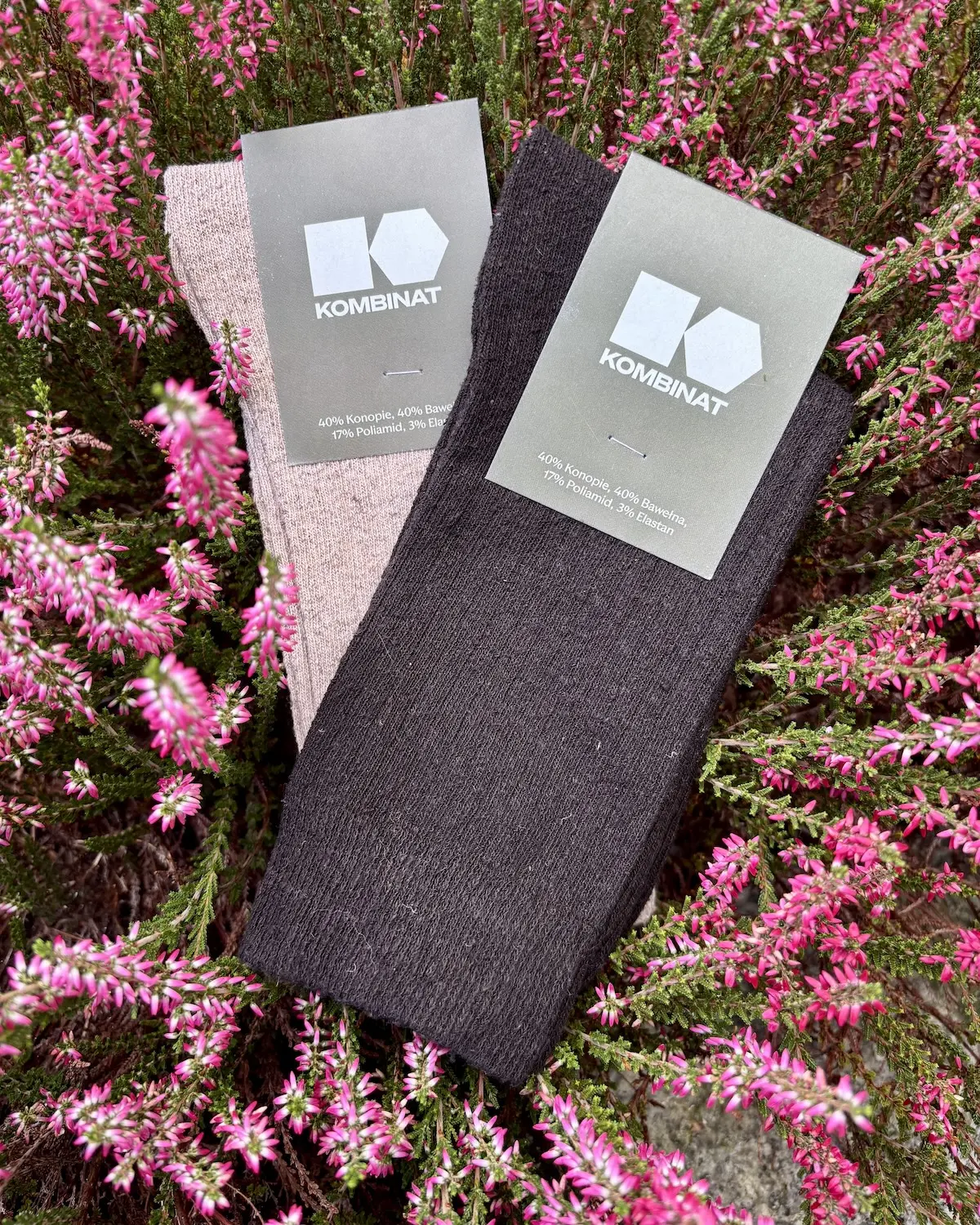 SKARPETKI konopno - bawełniane - obrazek 4